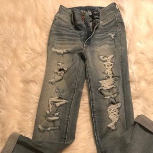 High wasted skinny jeans